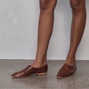St. Agni Julien Flats in Antique Tan